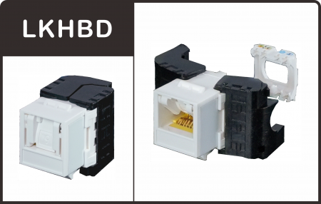 Không cần dụng cụ với nắp đậy - Giắc cắm hình chìa khóa dòng LKHBD